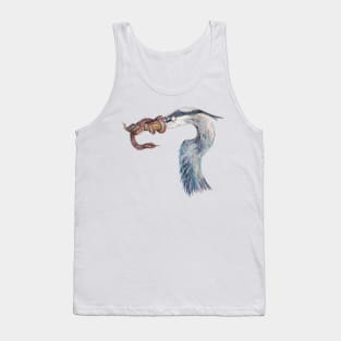 Snake Blue Heron Tank Top